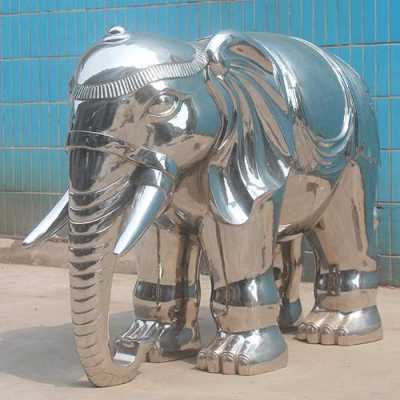 不锈钢制品大象（不锈钢雕塑大象）-图3