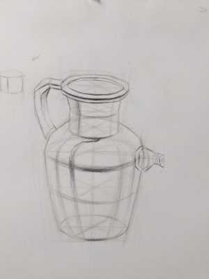 素描中如何塑造陶罐制品（素描不锈钢制品怎么画）-图2